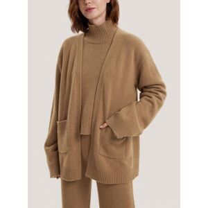 MINNIEROSE Brown Stretch Long Sleeve Sweater M